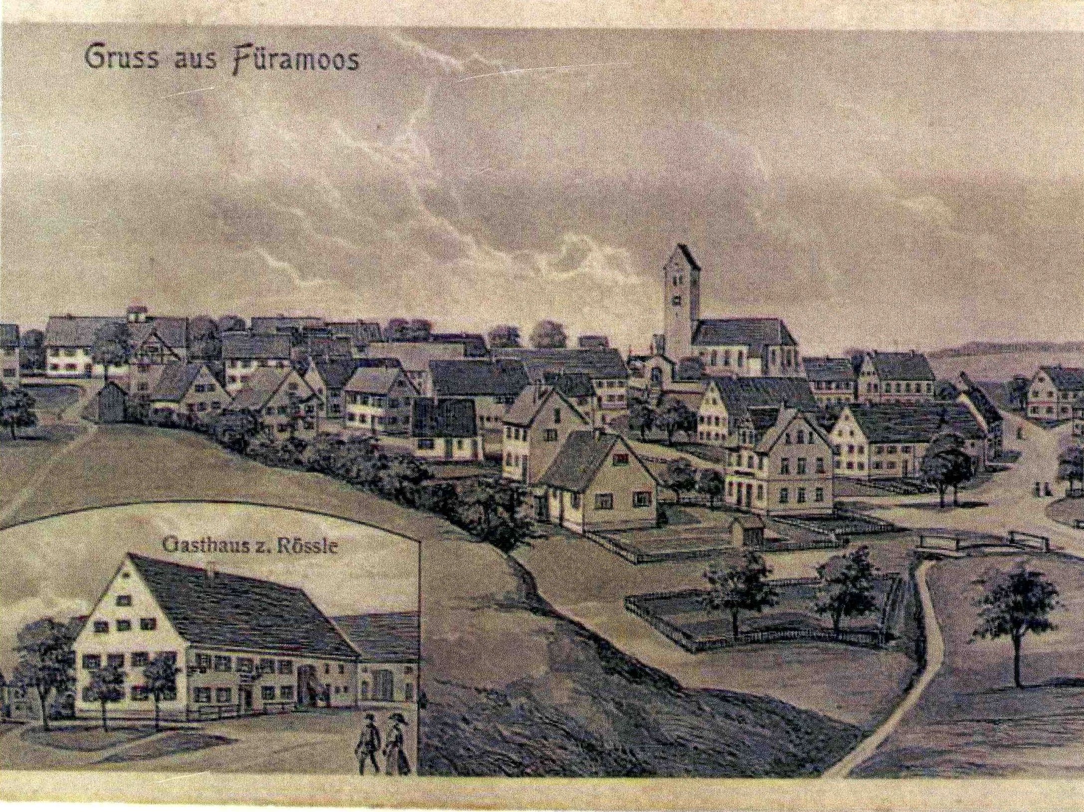 Alte Postkarte Füramoos